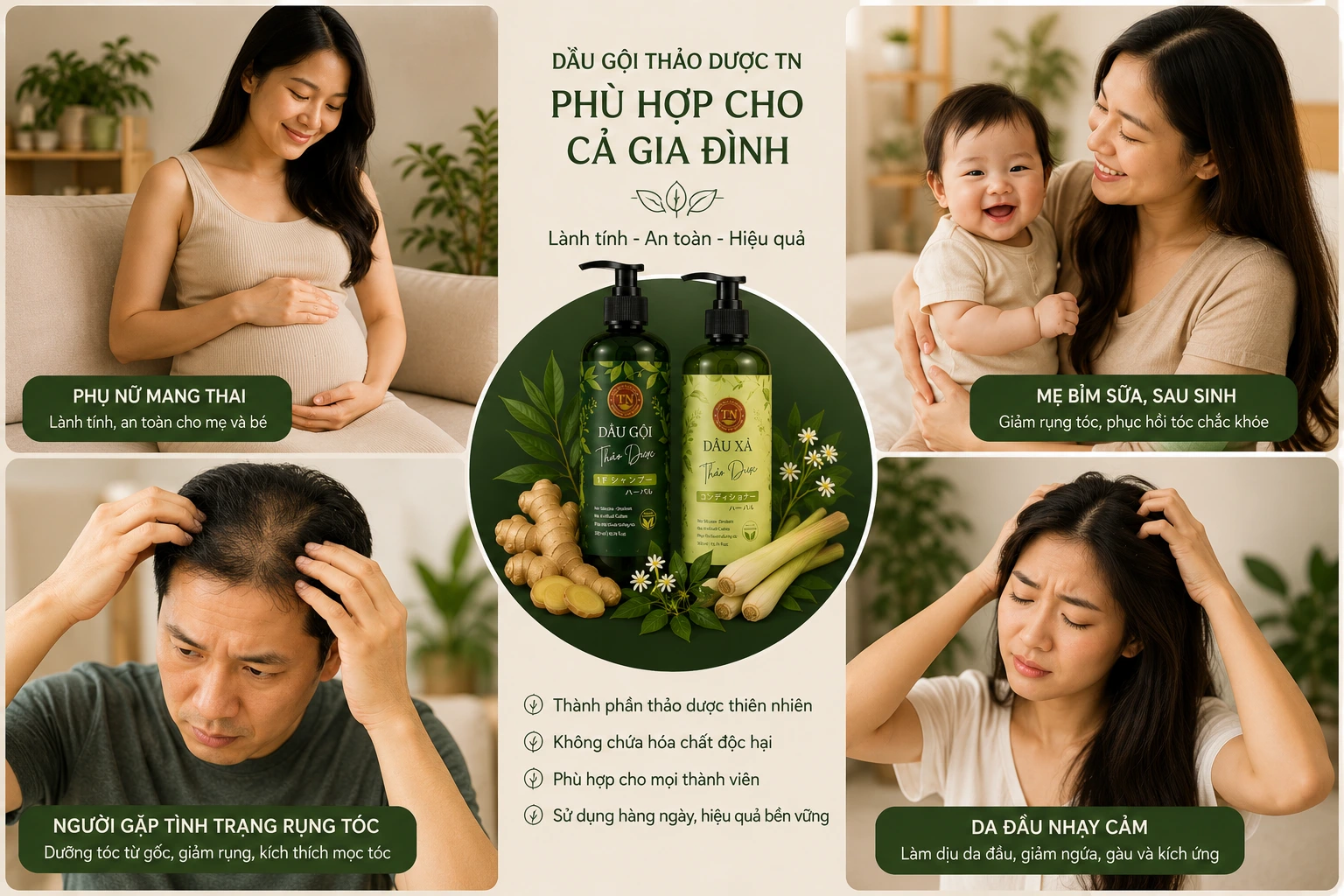 ai nên dùng dầu gội thảo dược thay dầu gội công nghiệp