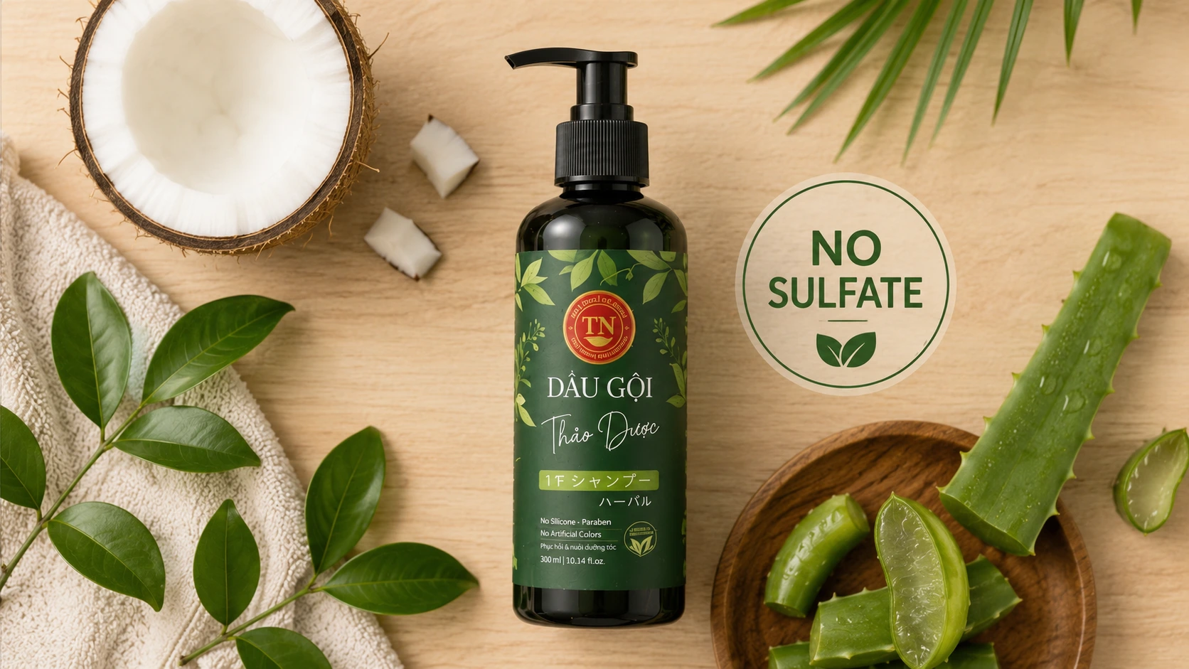 dầu gội không sulfate thiên nhiên thảo dược
