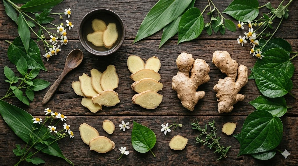gừng trị rụng tóc thảo dược thiên nhiên